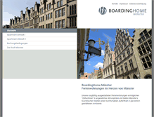 Tablet Screenshot of boardinghome-muenster.de